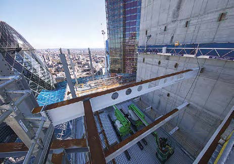 bishopsgate twentytwo london steelconstruction info erection continues levels mid steel