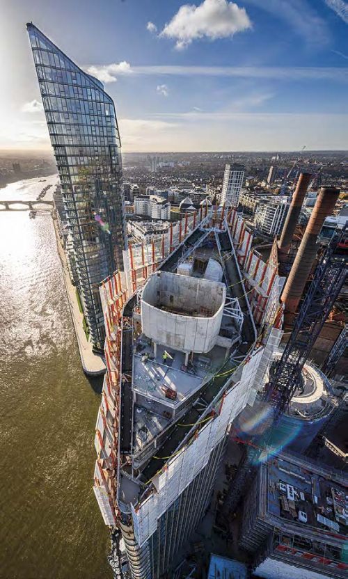 Lots Road Chelsea Waterfront, East Tower SteelConstruction.info