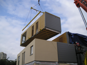 An image of a partially open-sided module.