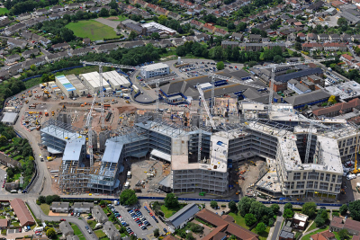 hospital southmead bristol steel construction courtyards steelconstruction info framing excellence buildings healthcare enclosed ward blocks framed form newsteelconstruction h4